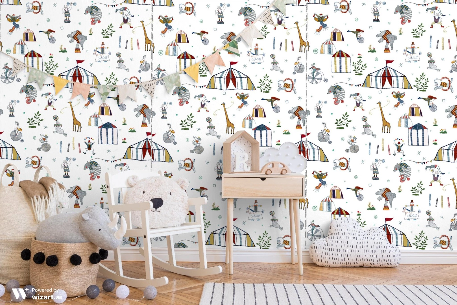 Tecido Circus Bordado Tecido Circus Bordado