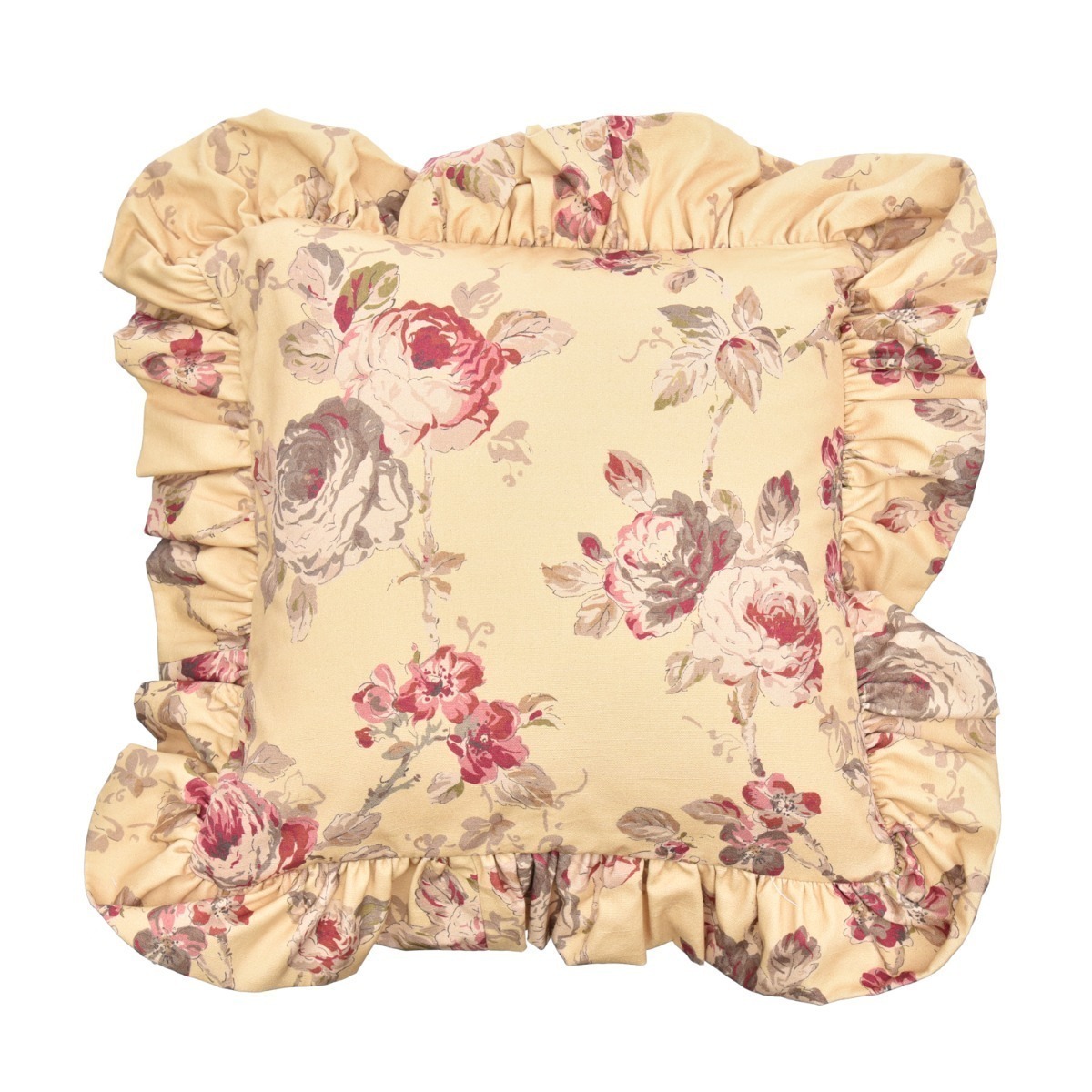 Almofada Babado Flor Portland Corn 