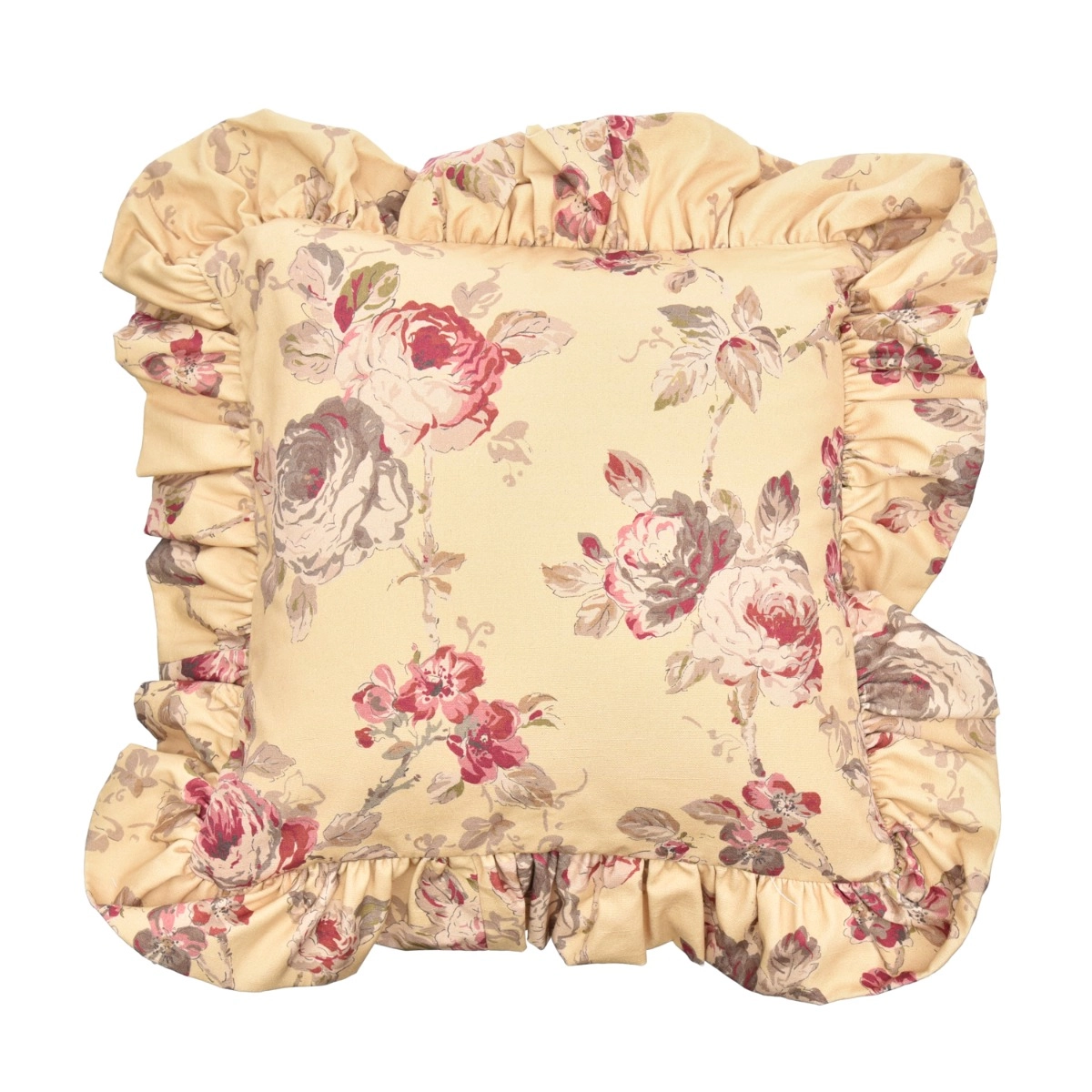 Almofada Babado Flor Portland Corn 