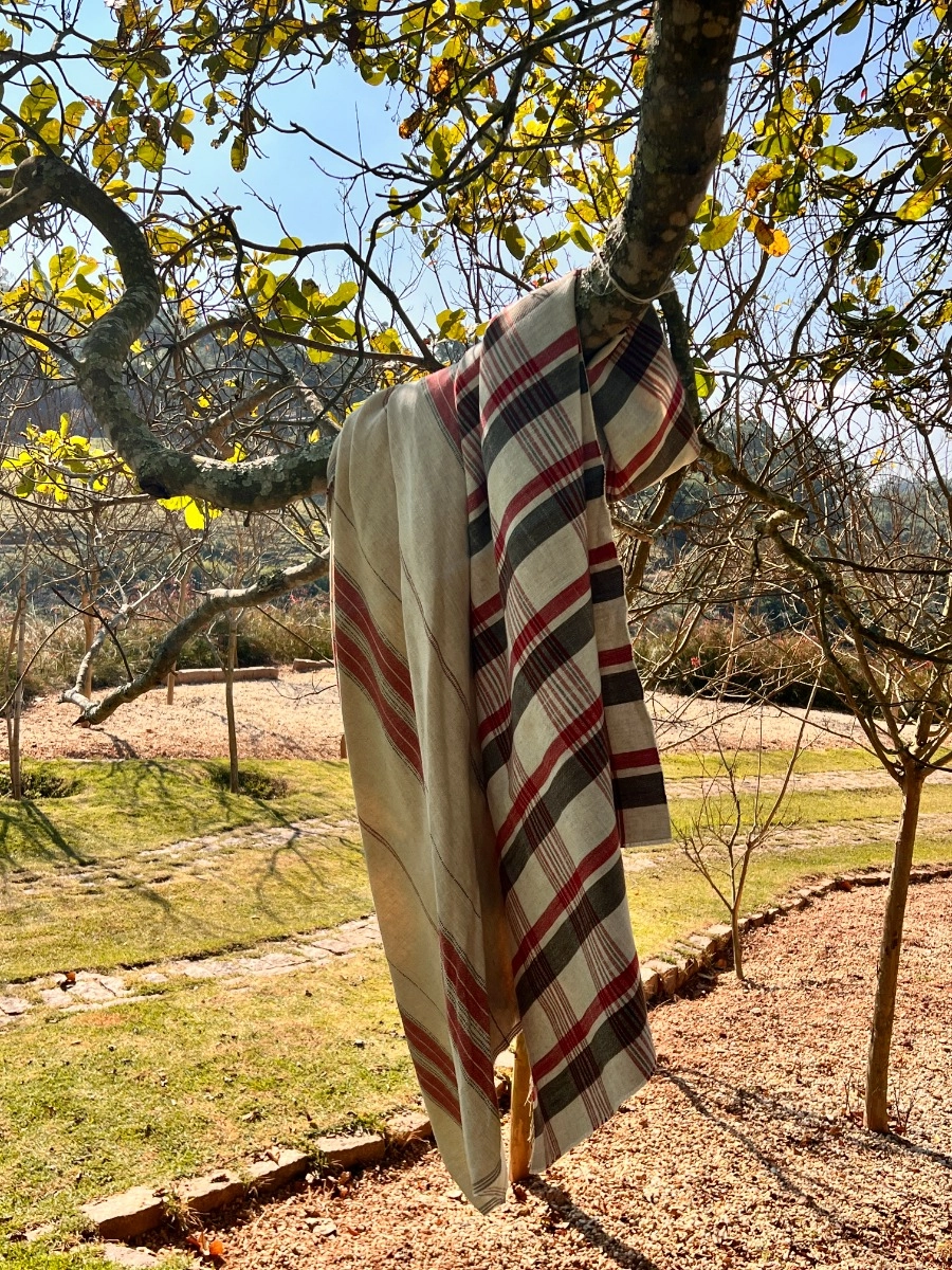 Tecido Lista Sacaria Natural Candy