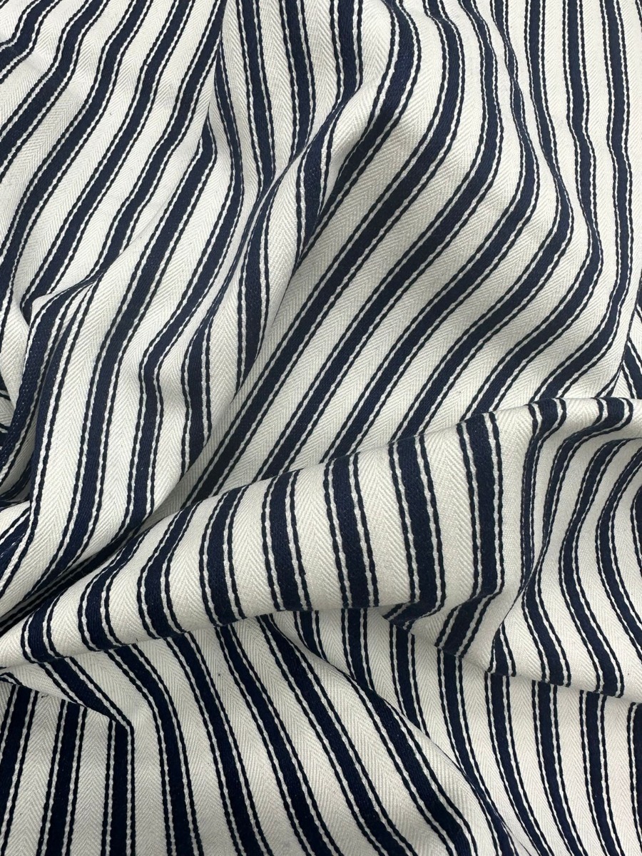 Tecido Índia Lista Blue