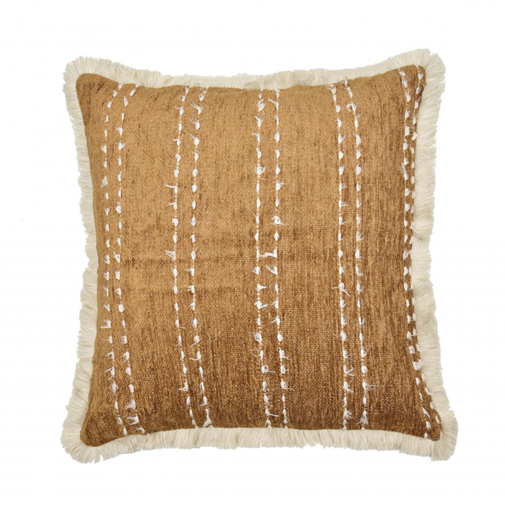 Almofada Alinhavo Camel com Marabu