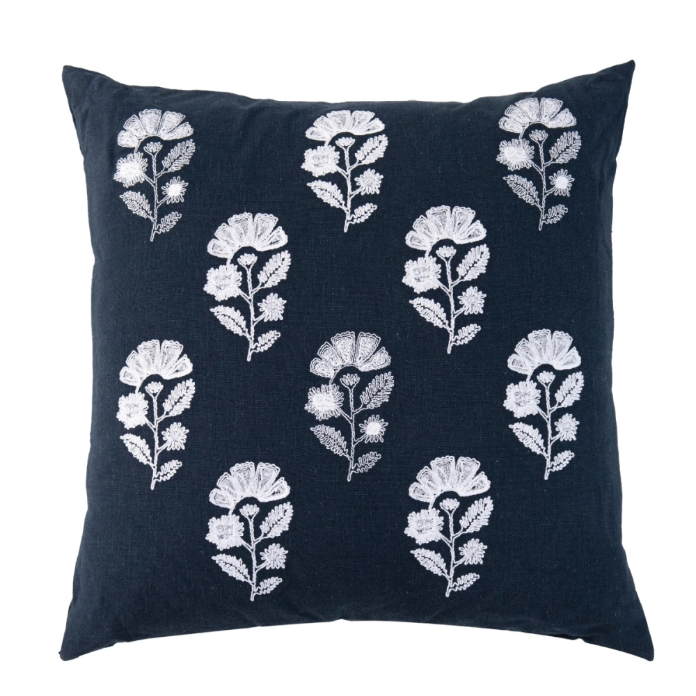 Almofada Azul Bordado Off - SKU 00892555 Almofada Azul Bordado Off - SKU 00892555