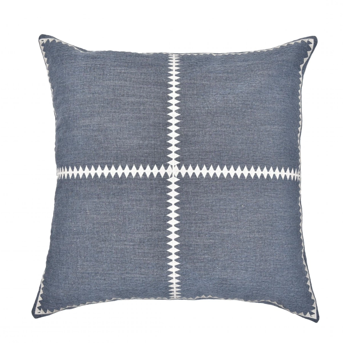 Almofada Bordada Tramado Devorê Blue - SKU 00892904