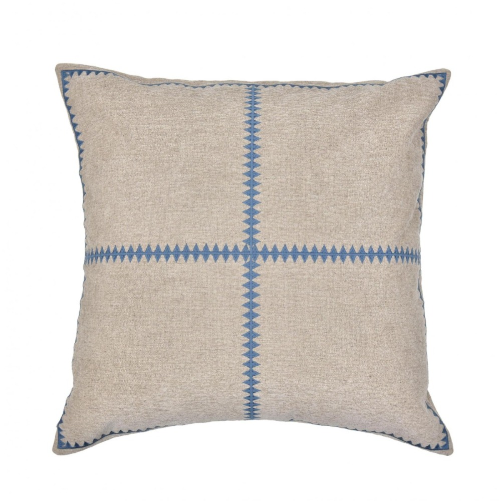 Almofada Bordada Tramado Devorê Capuccino