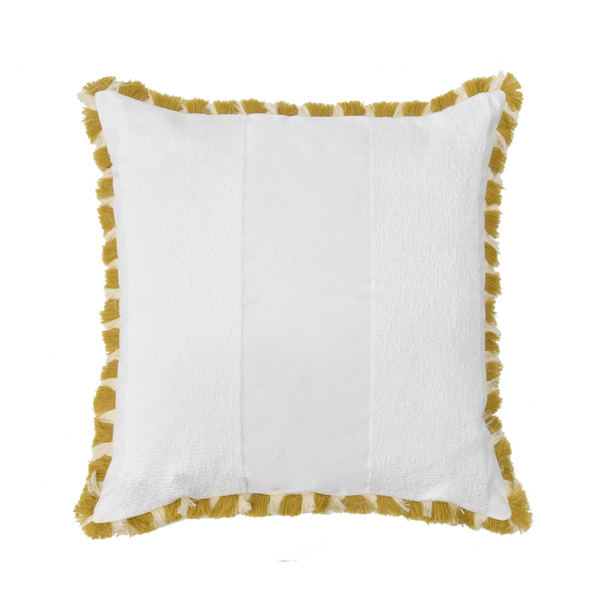 Almofada Bouclé com Franja Camel e Off - SKU 00892912