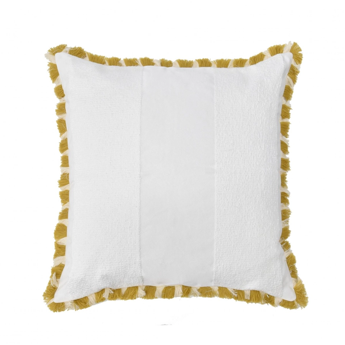 Almofada Bouclé com Franja Camel e Off - SKU 00892912