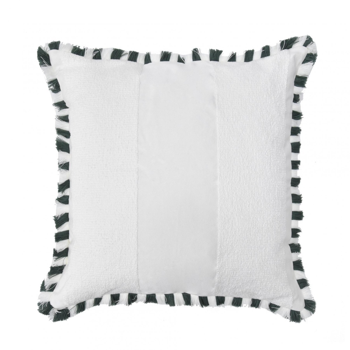 Almofada Boucle com Franja Sage e Off - SKU 00892913
