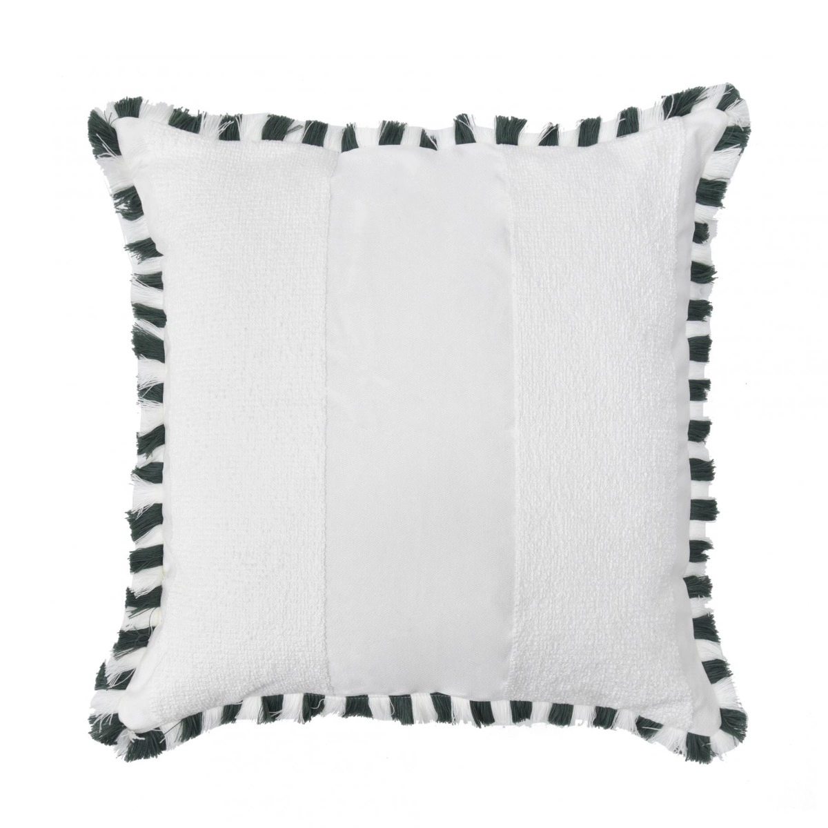 Almofada Boucle com Franja Sage e Off - SKU 00892913
