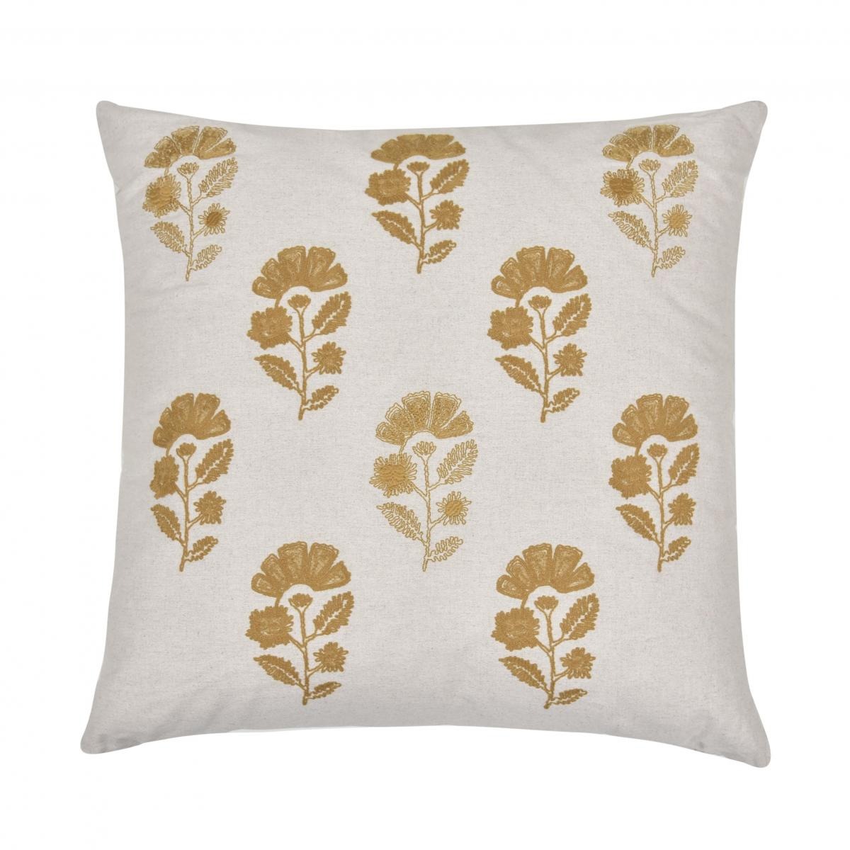 Almofada Natural Bordado Camel - SKU 00892556