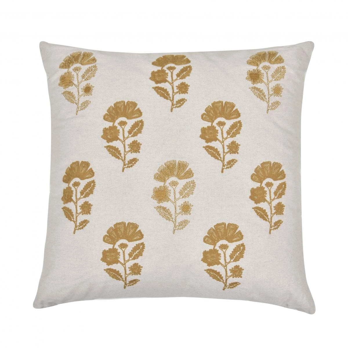 Almofada Natural Bordado Camel - SKU 00892556