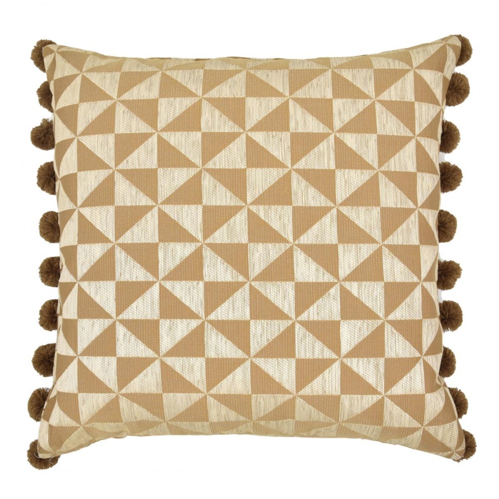 Almofada Pompom Palha