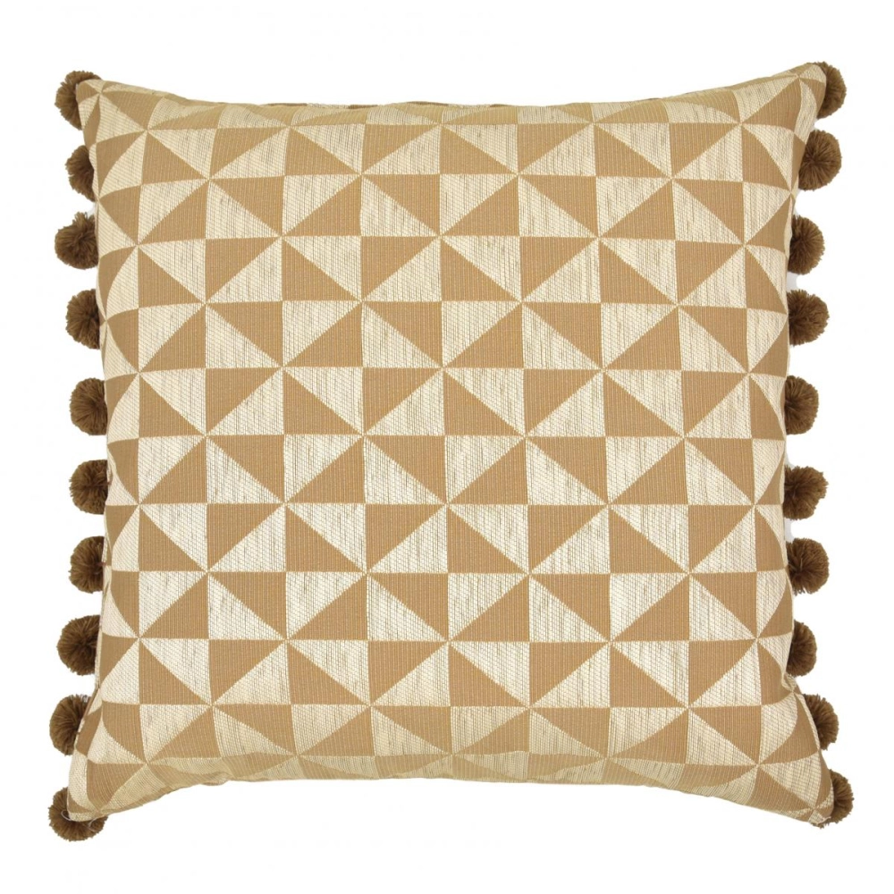 Almofada Pompom Palha