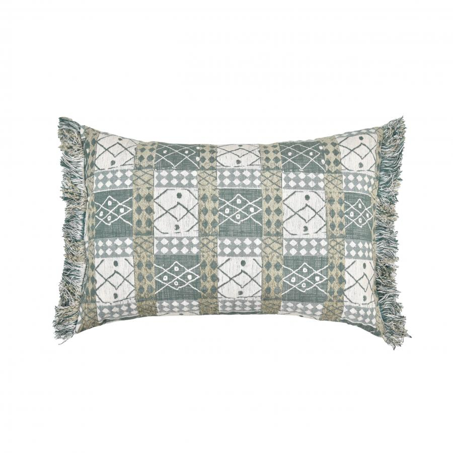 Almofada Tear Verde com Marabu 60x40