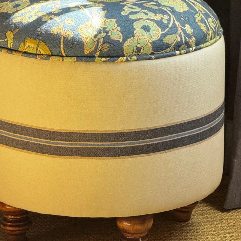 Banco Redondo Cravo Denim Banco Redondo Cravo Denim