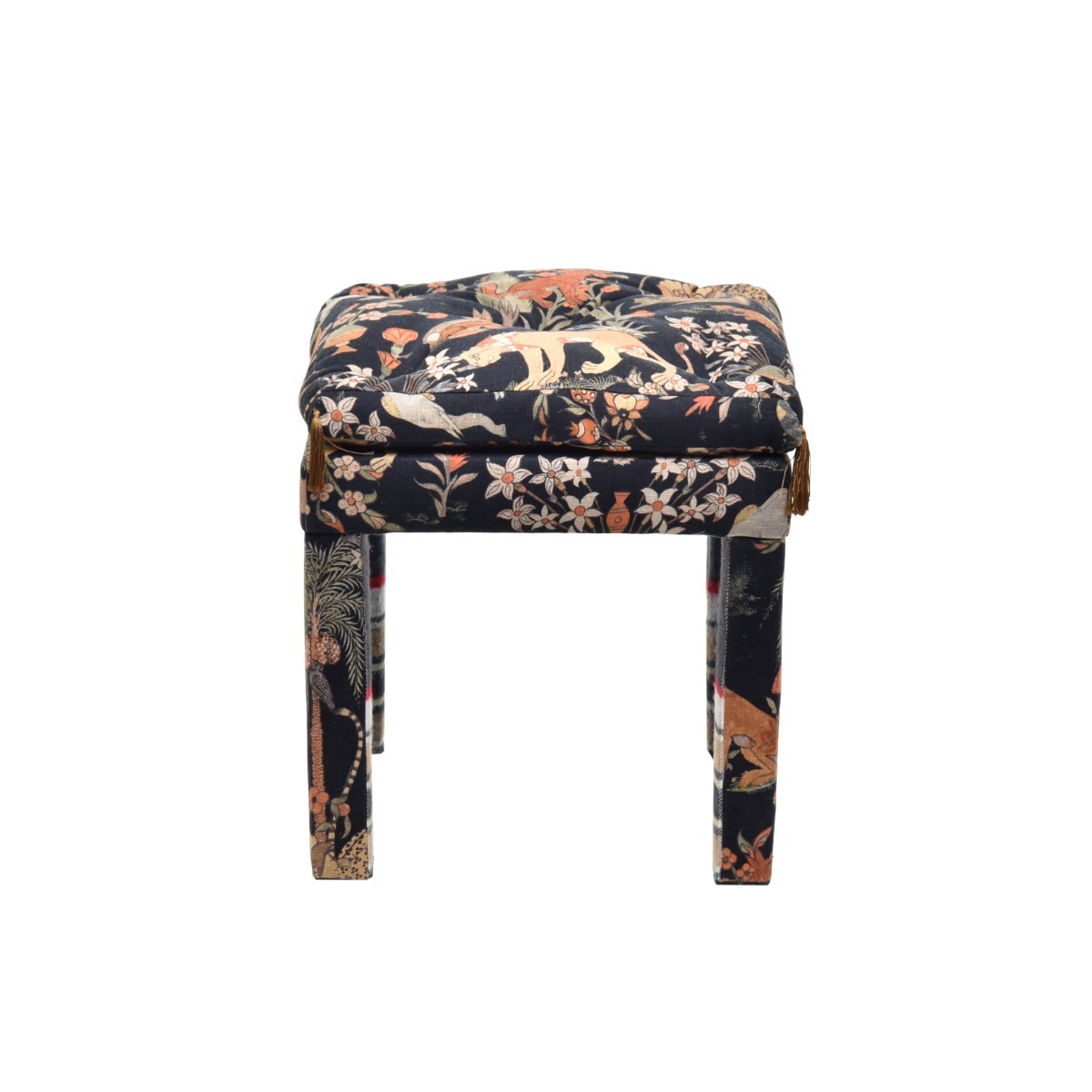 Banqueta Futton Bistrol Black Com Tassel - SKU 02100755