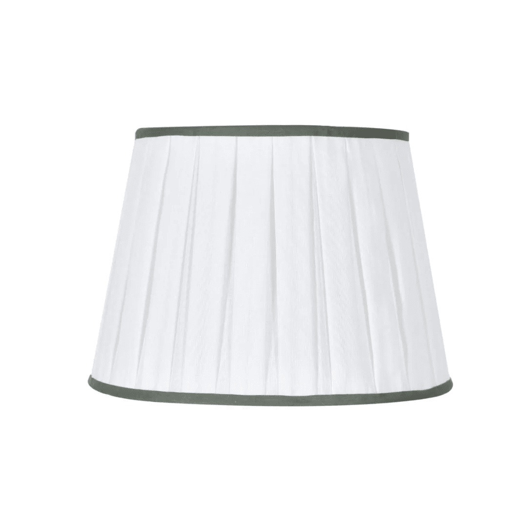 Cúpula Pregueada Linho Off Vivo Musgo - SKU 05300836V2