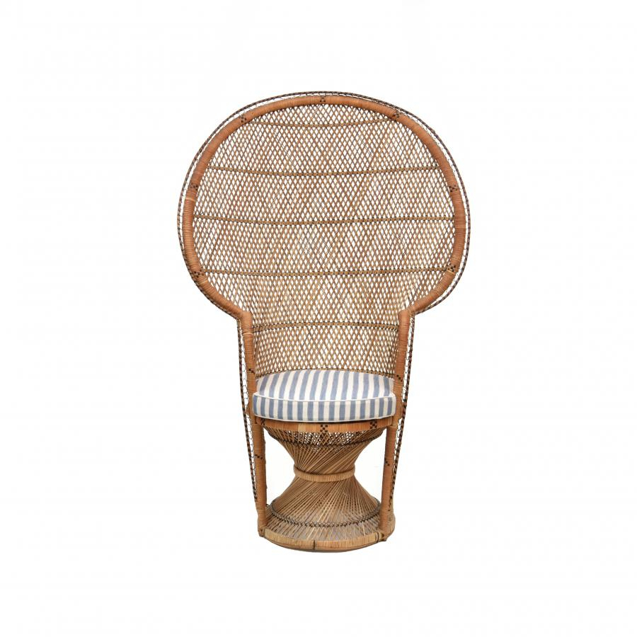 Cadeira Barril Rattan Nuno Natural