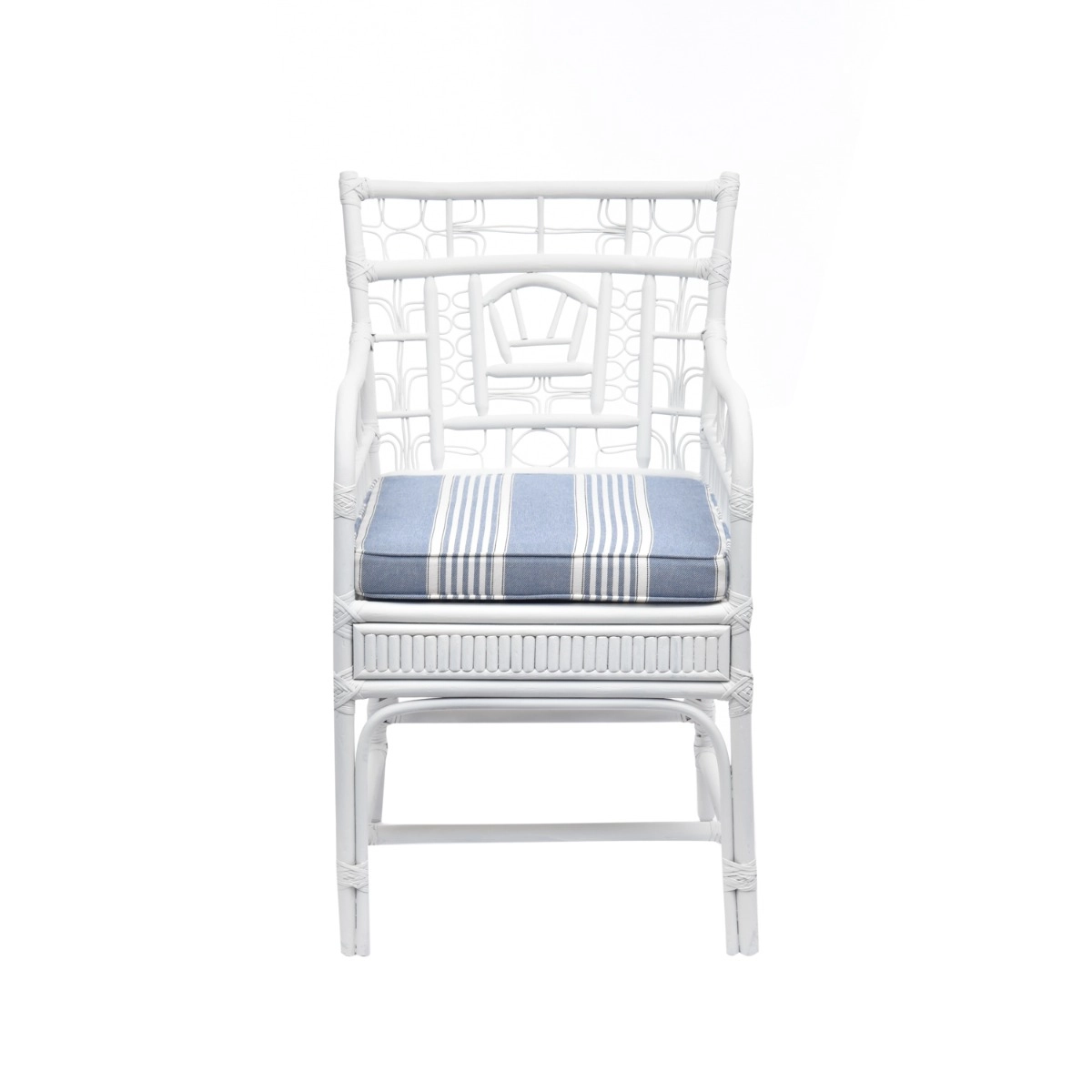 Cadeira Cana Reta Lista Nepal Denim  - SKU 03100130