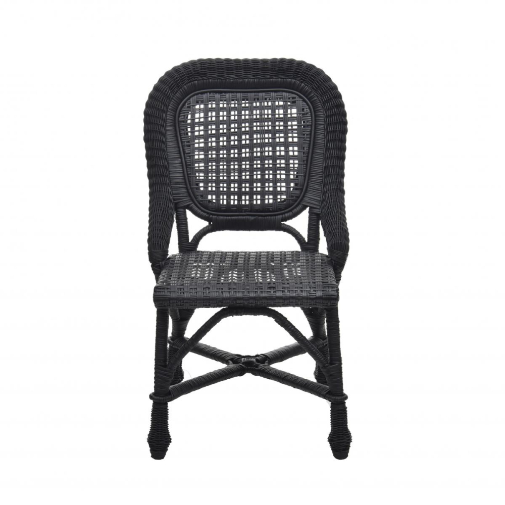 Cadeira Rattan Preta