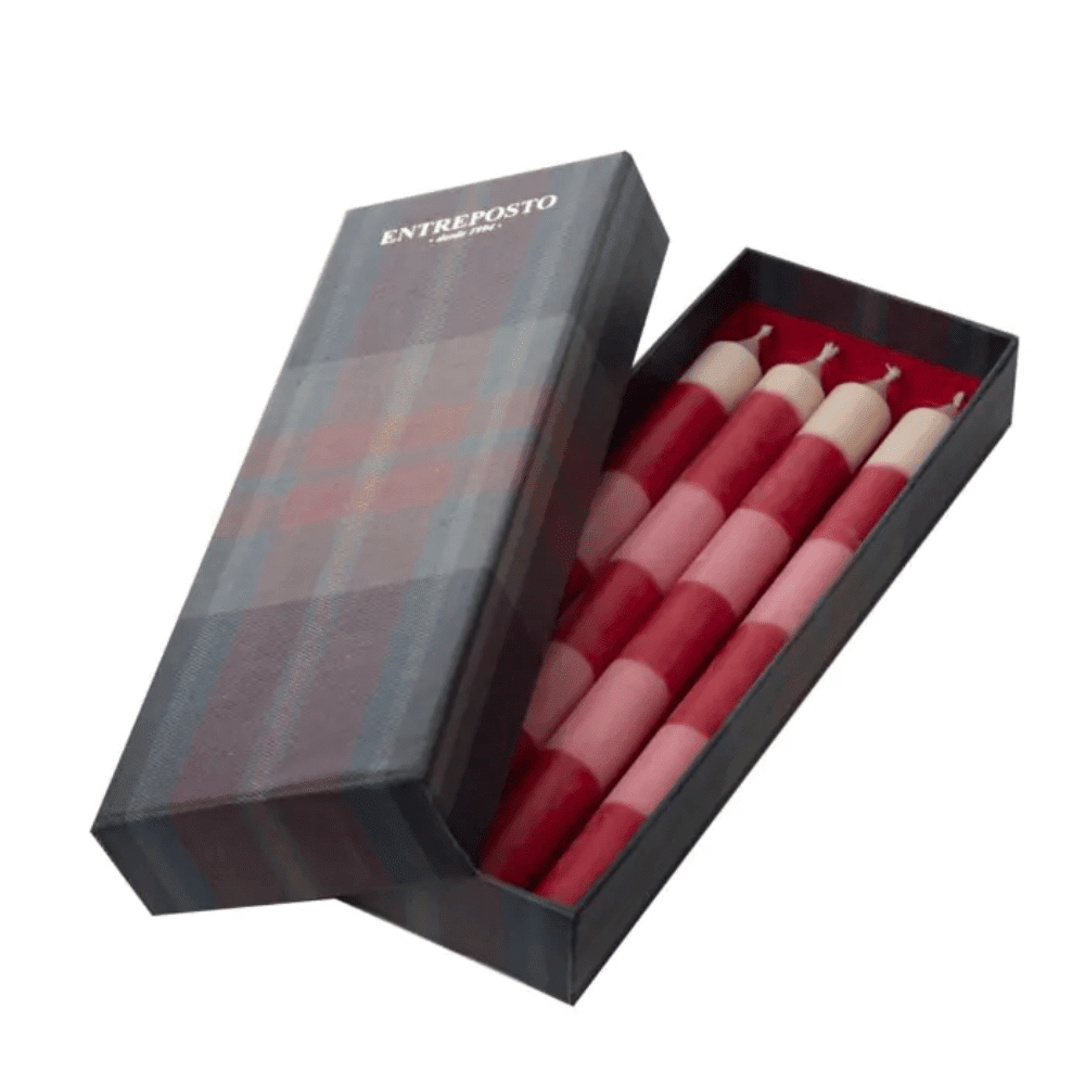 Caixa Vela Tartans Vermelha