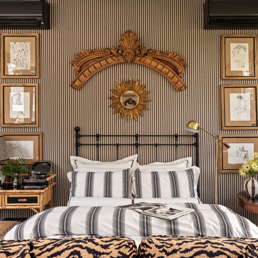 Cama Orquídea Casal Preto Fosco