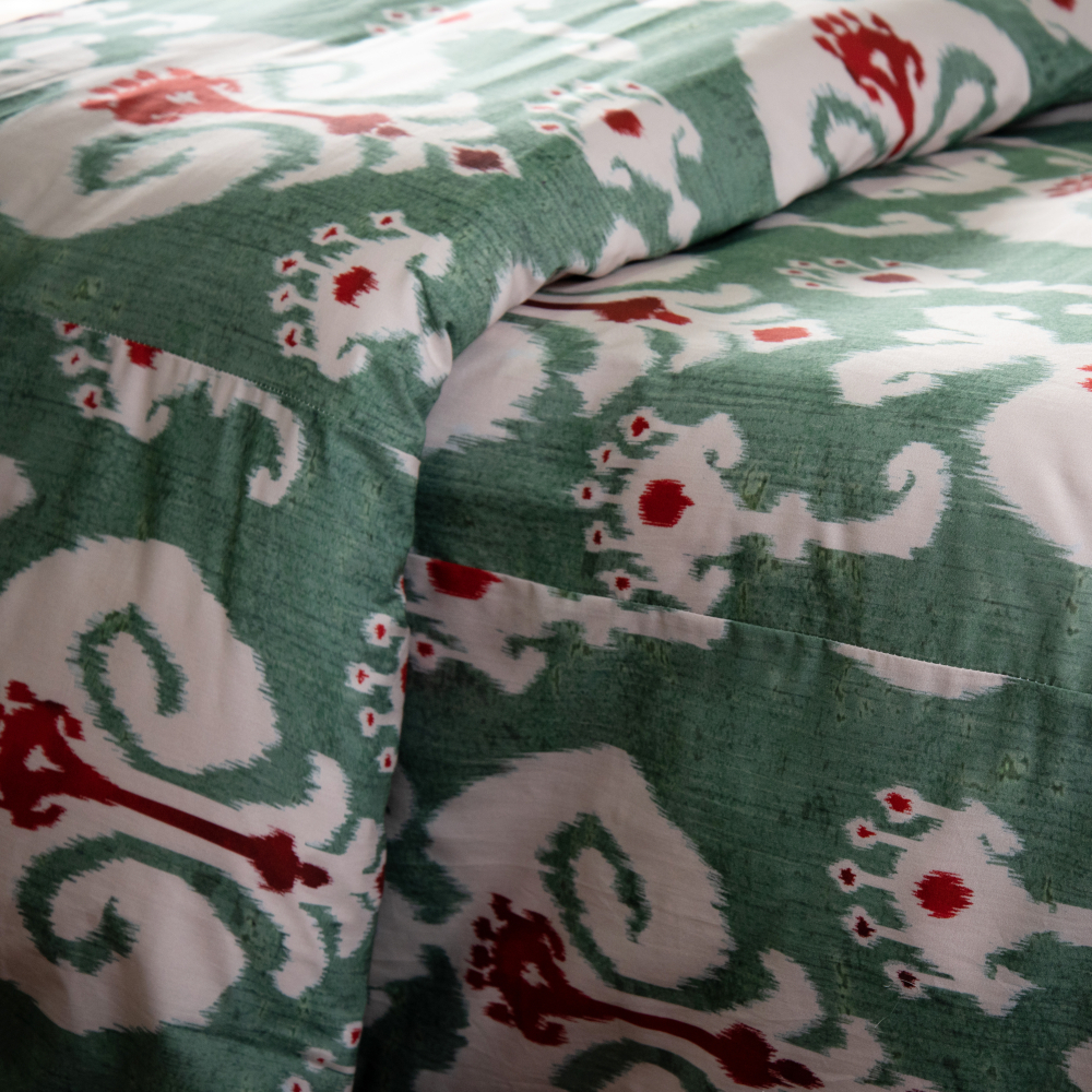 Capa de Duvet Ikat Agapanto Queen
