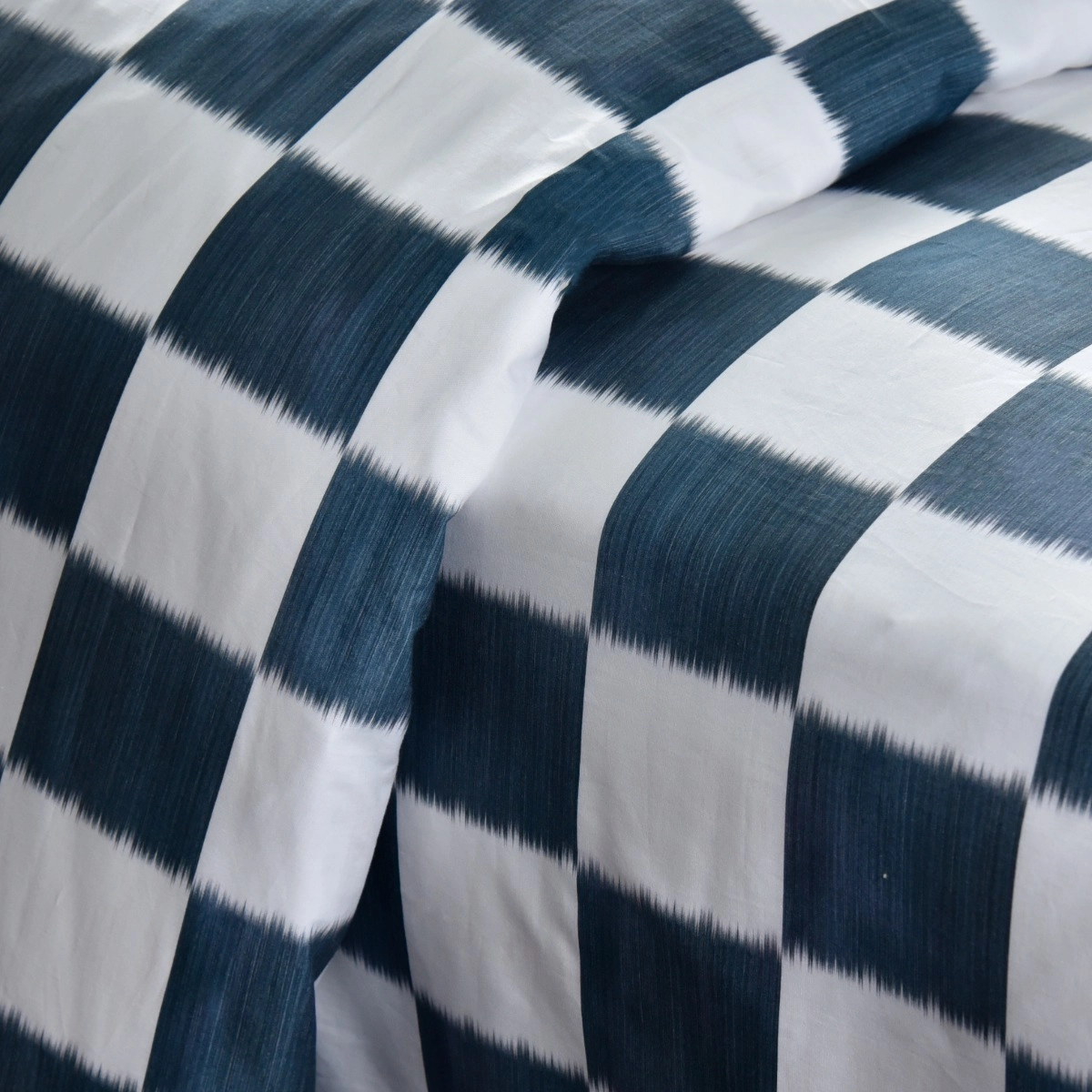 Capa Duvet Xadrez Denim - SKU 05500143V1