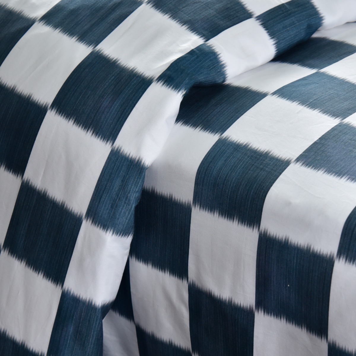 Capa Duvet Xadrez Denim - SKU 05500143V3