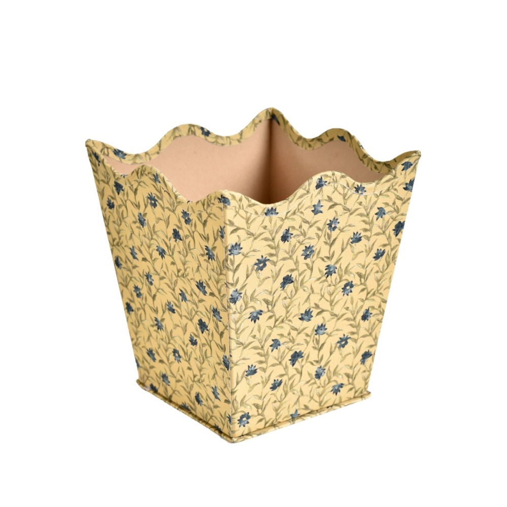 Cesto de Lixo Floral Violeta