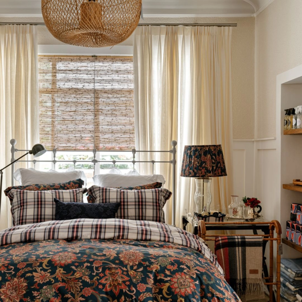 Cúpula Franzida Paisley Blue-M