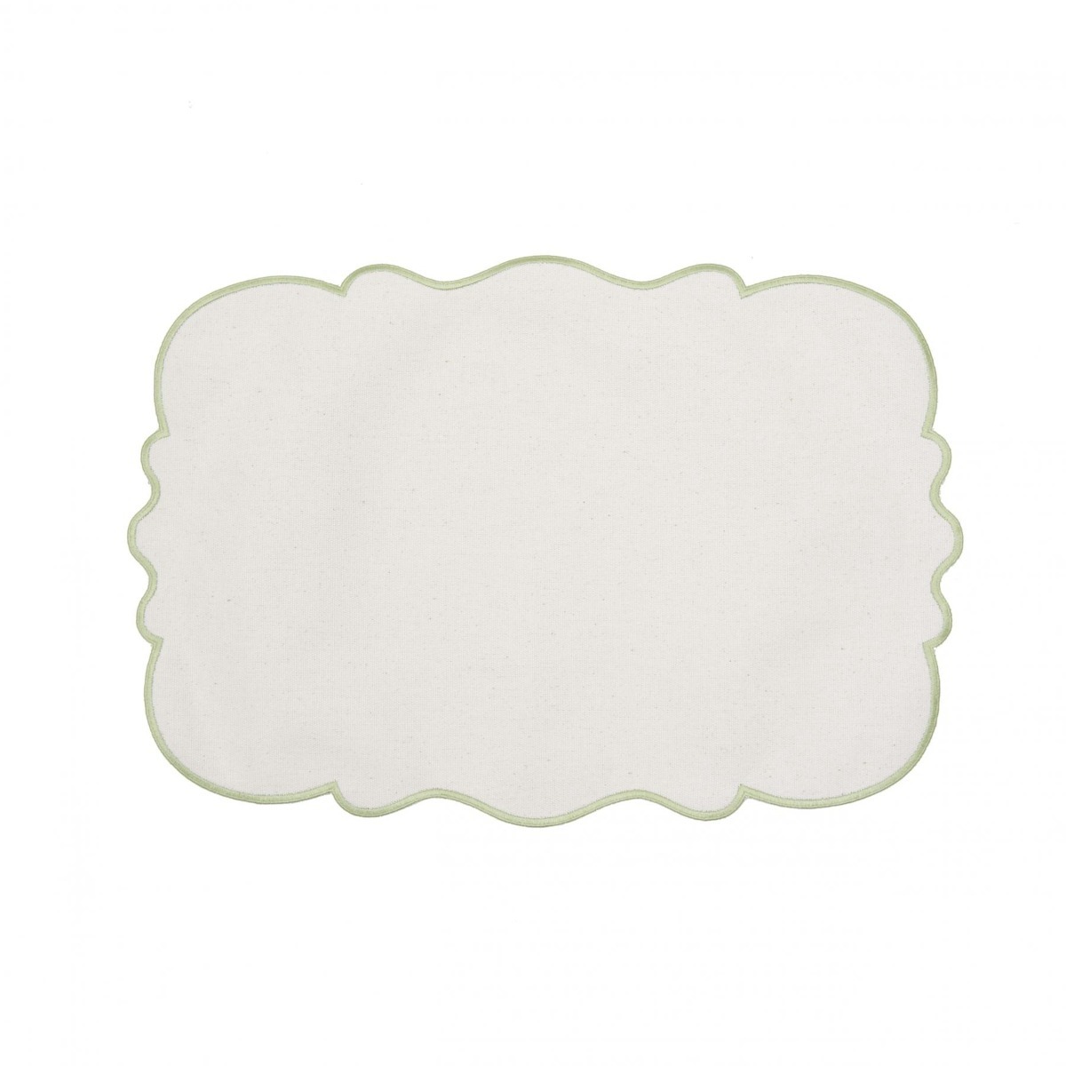 Jogo Americano Offwhite Bordado Sálvia - SKU 18800090