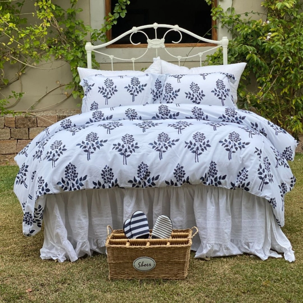 Kit Capa de Duvet Bouquet Marinho | Queen Kit Capa de Duvet Bouquet Marinho | Queen