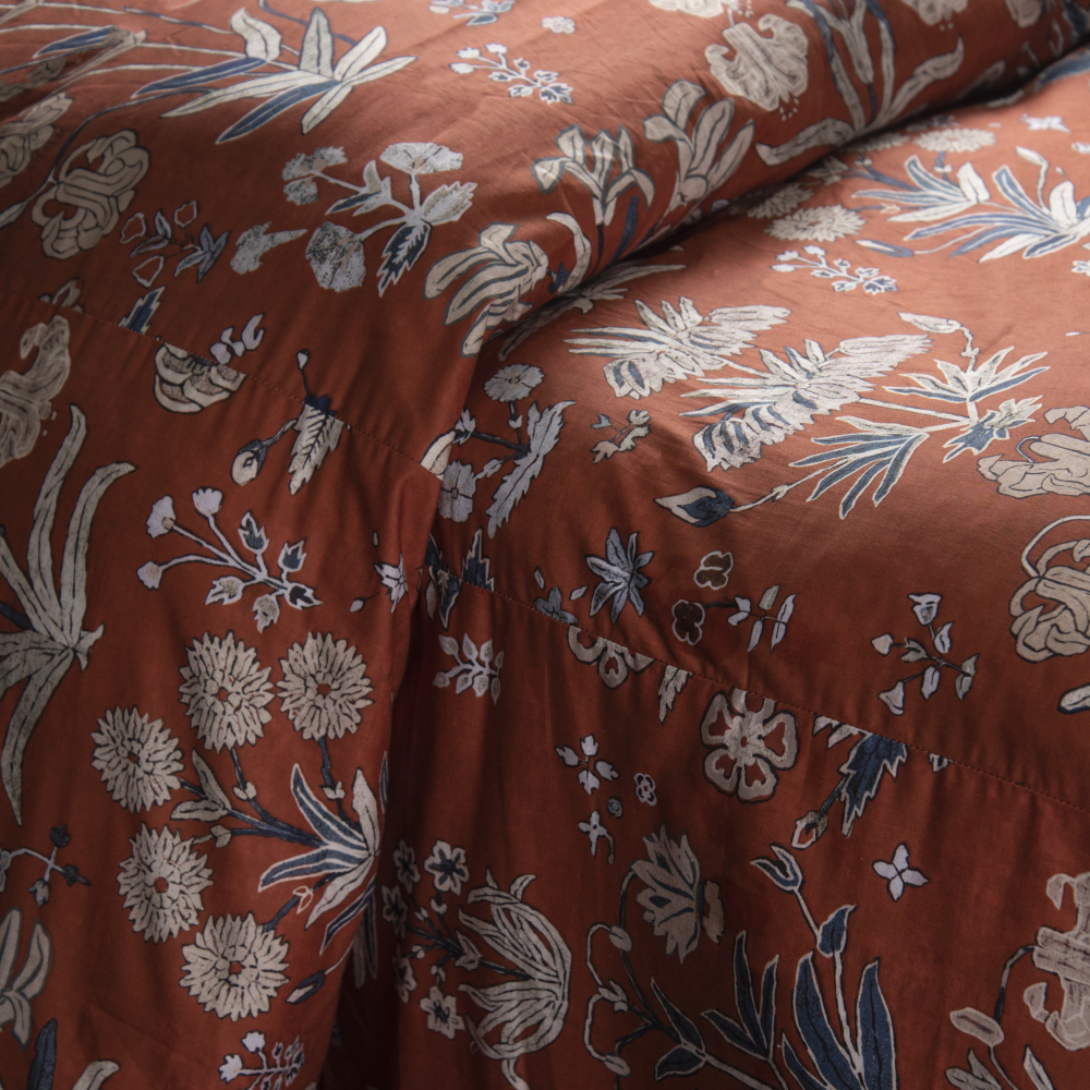 Kit Capa de Duvet Double Face Flor Matilde | Queen
