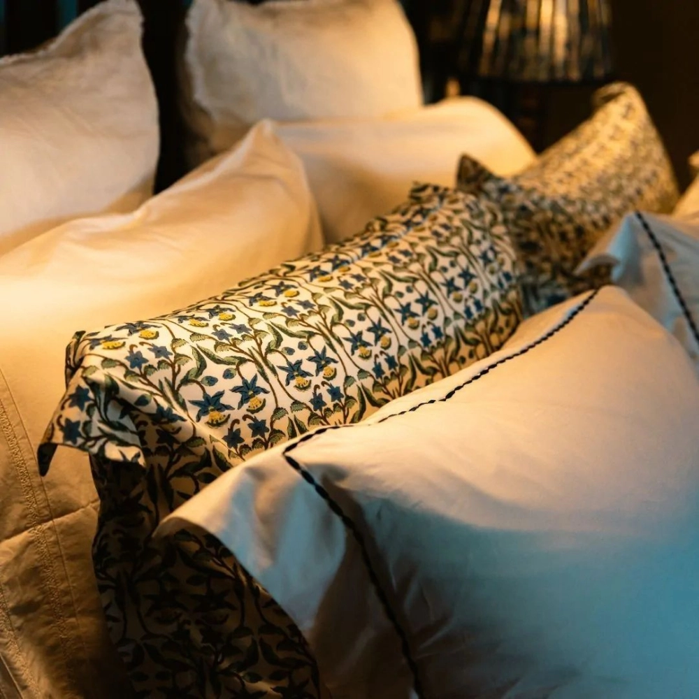 Kit Capa de Duvet Flor Cardamomo Off White