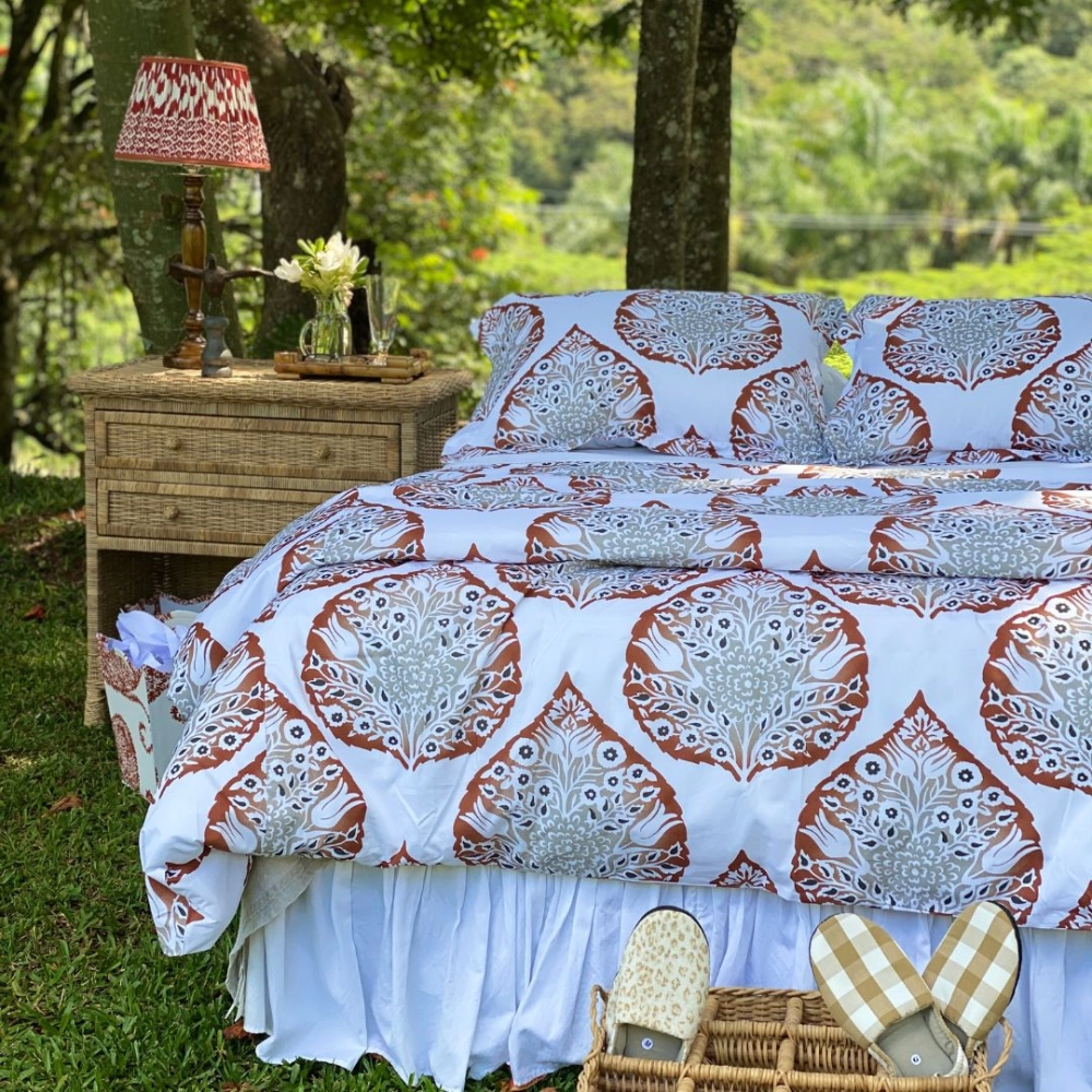 Kit Capa De Duvet Lotus Rusty Casal Kit Capa De Duvet Lotus Rusty Casal