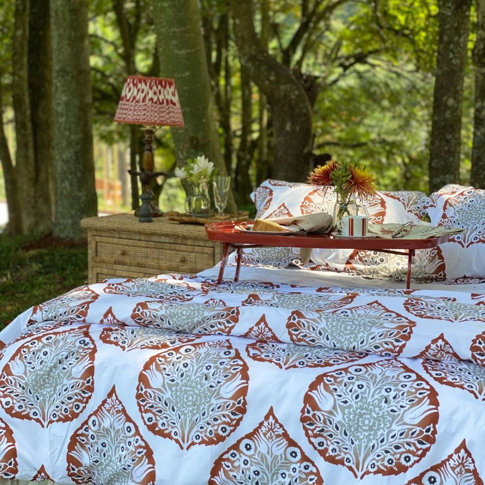 Kit Capa De Duvet Lotus Rusty Casal Kit Capa De Duvet Lotus Rusty Casal