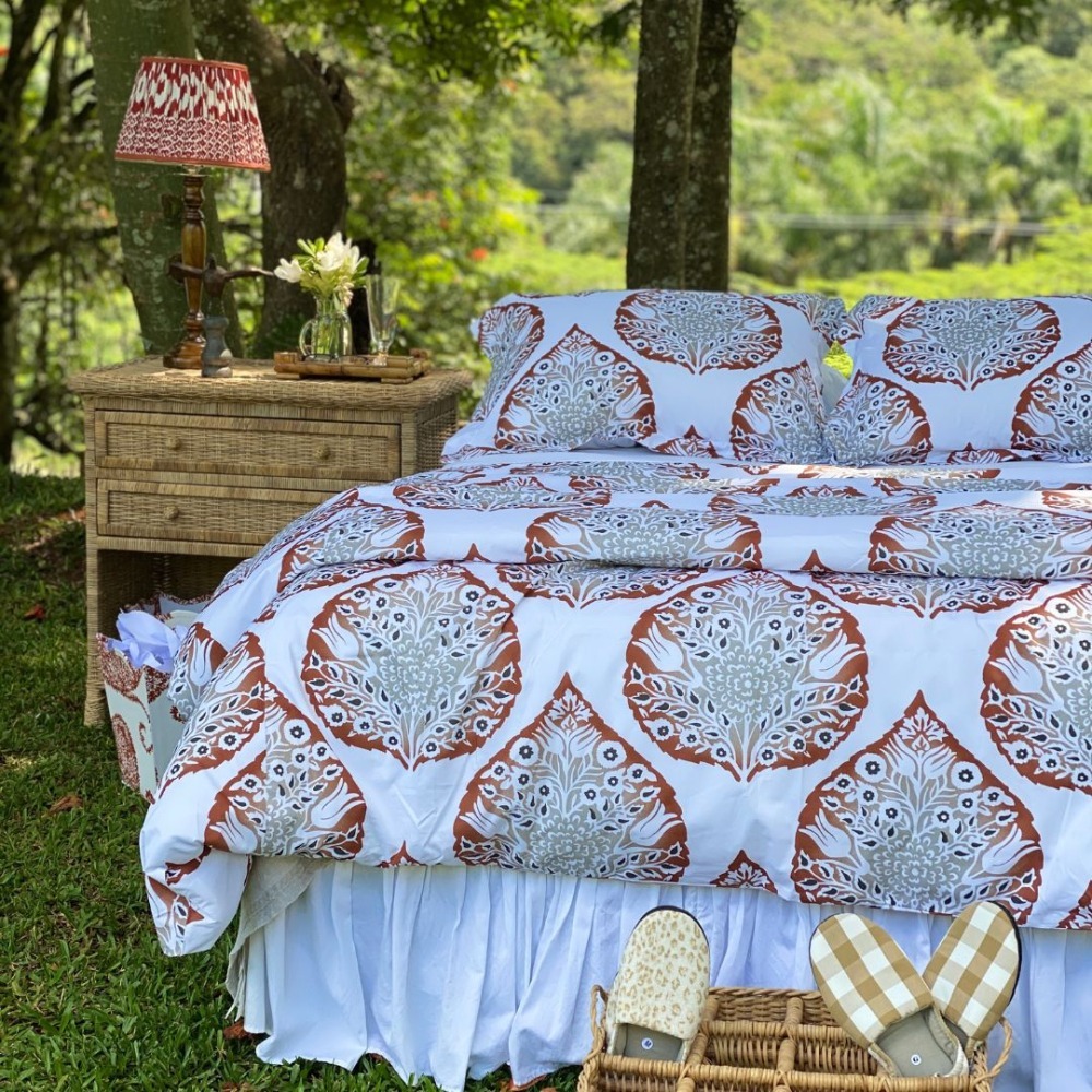 Kit Capa De Duvet Lotus Rusty