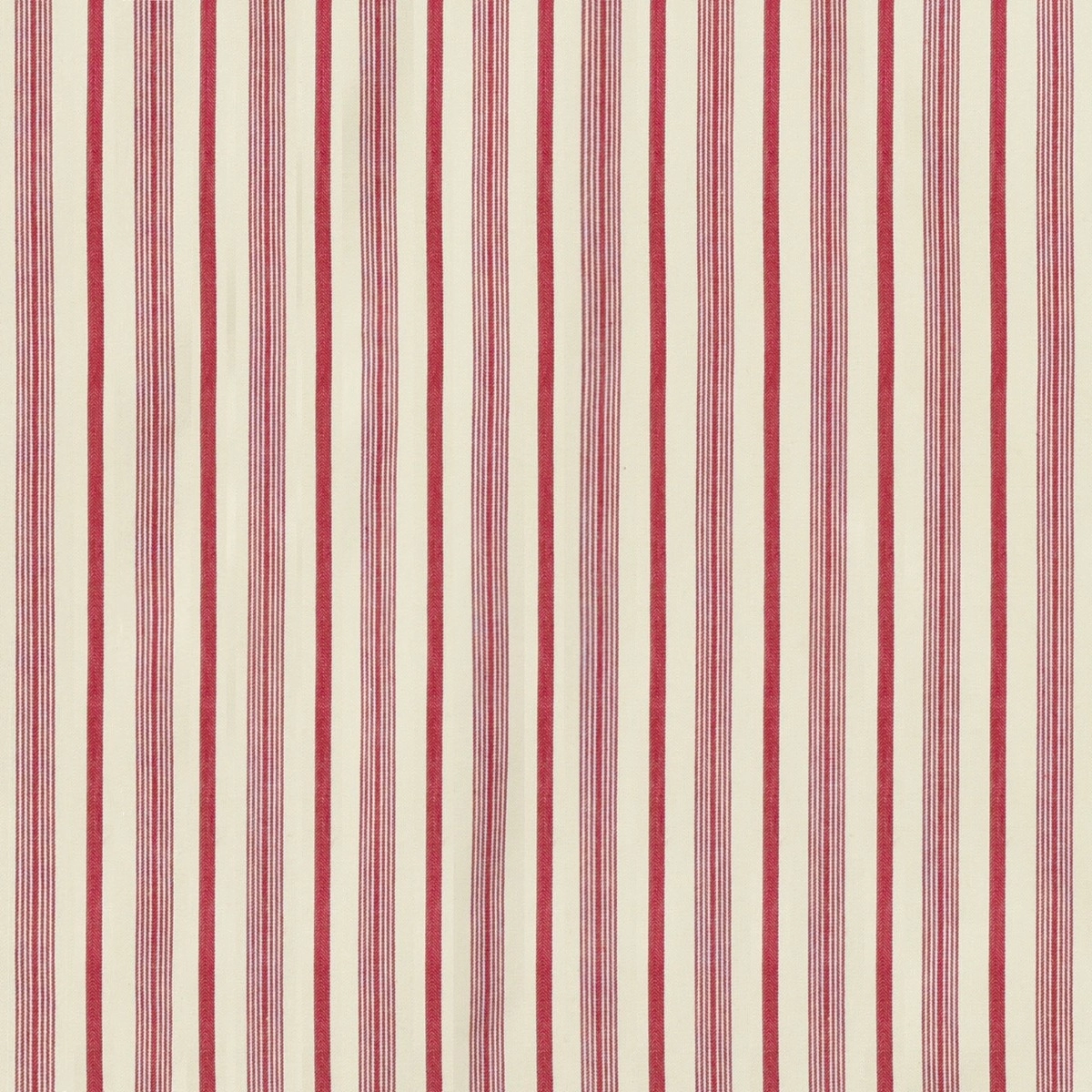 Tecido Lista Aveiro Vermelha Off White