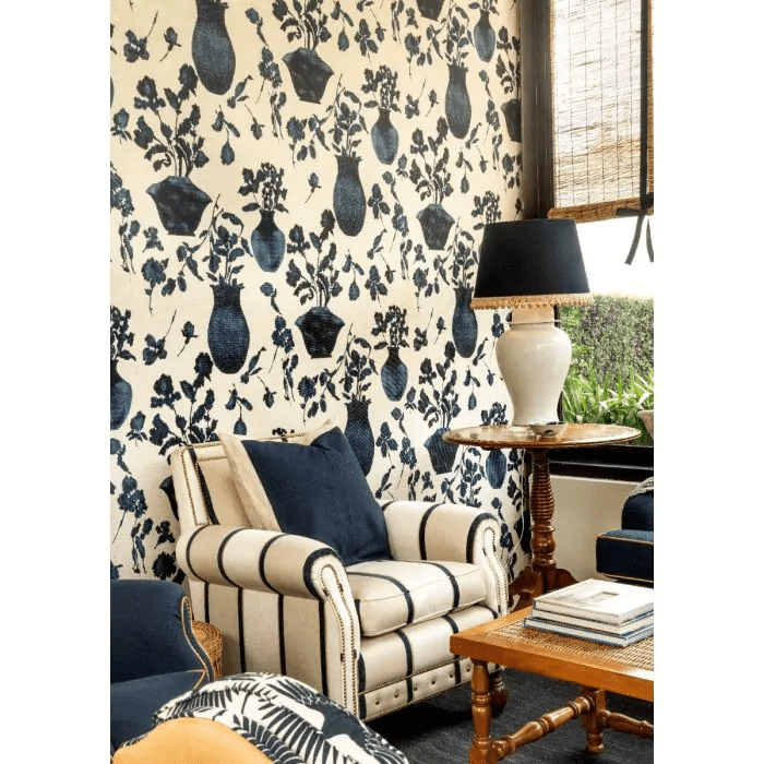 Tecido Lista Larga Blue