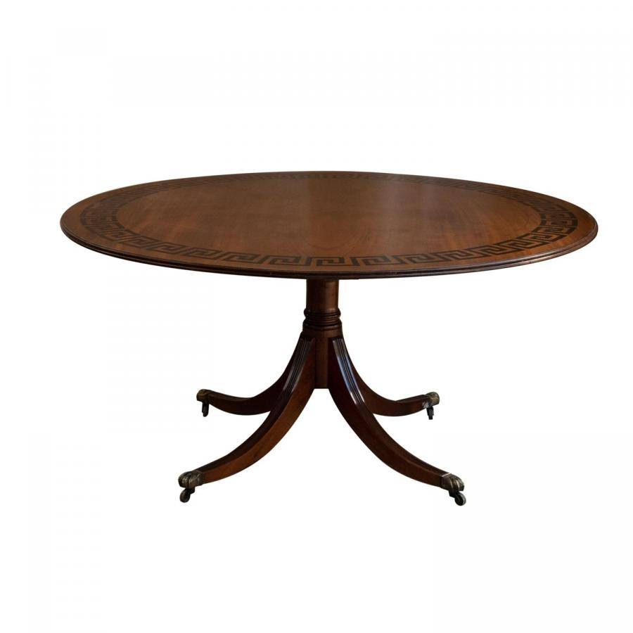 Mesa Circular Inglesa com Mogno
