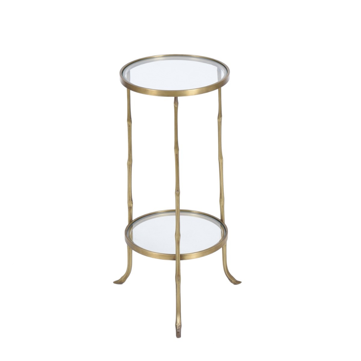 Mesa Regina Dourada Com Vidro - SKU 08800964