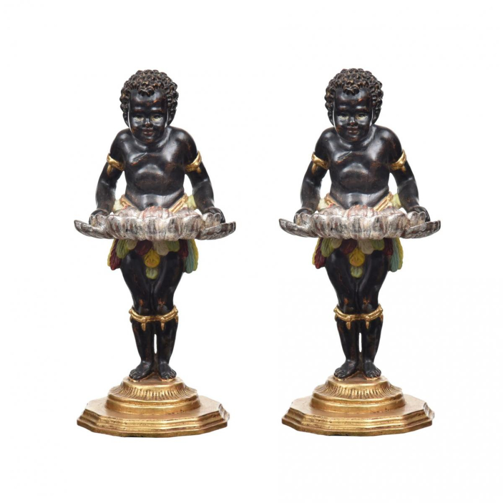 Par de Esculturas Black Amour