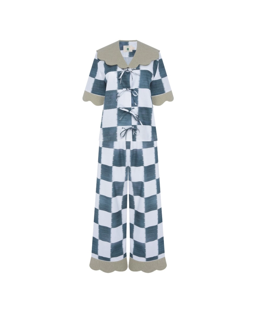 Pijama Xadrez Denim M