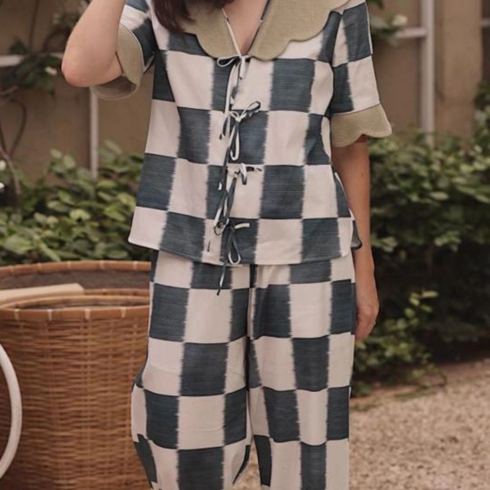 Pijama Xadrez Denim M
