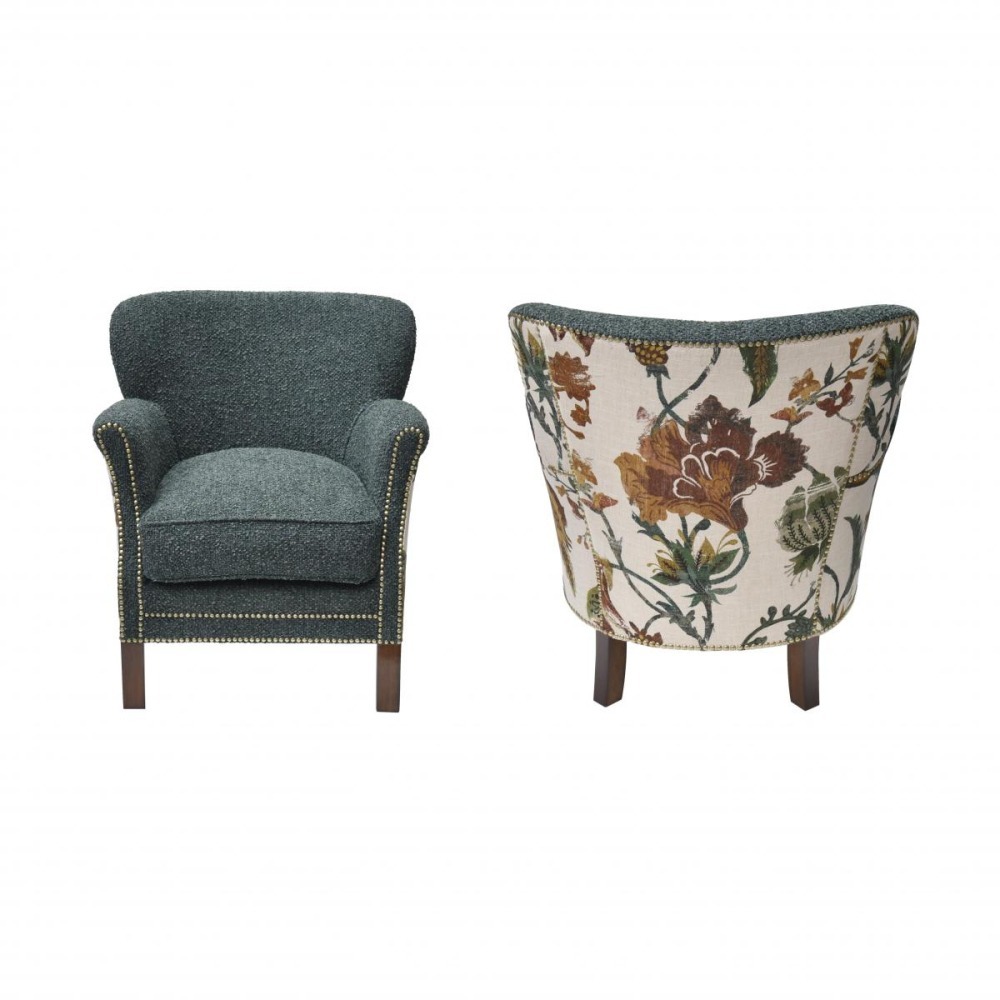 Poltrona Club Floral Soho Boucle