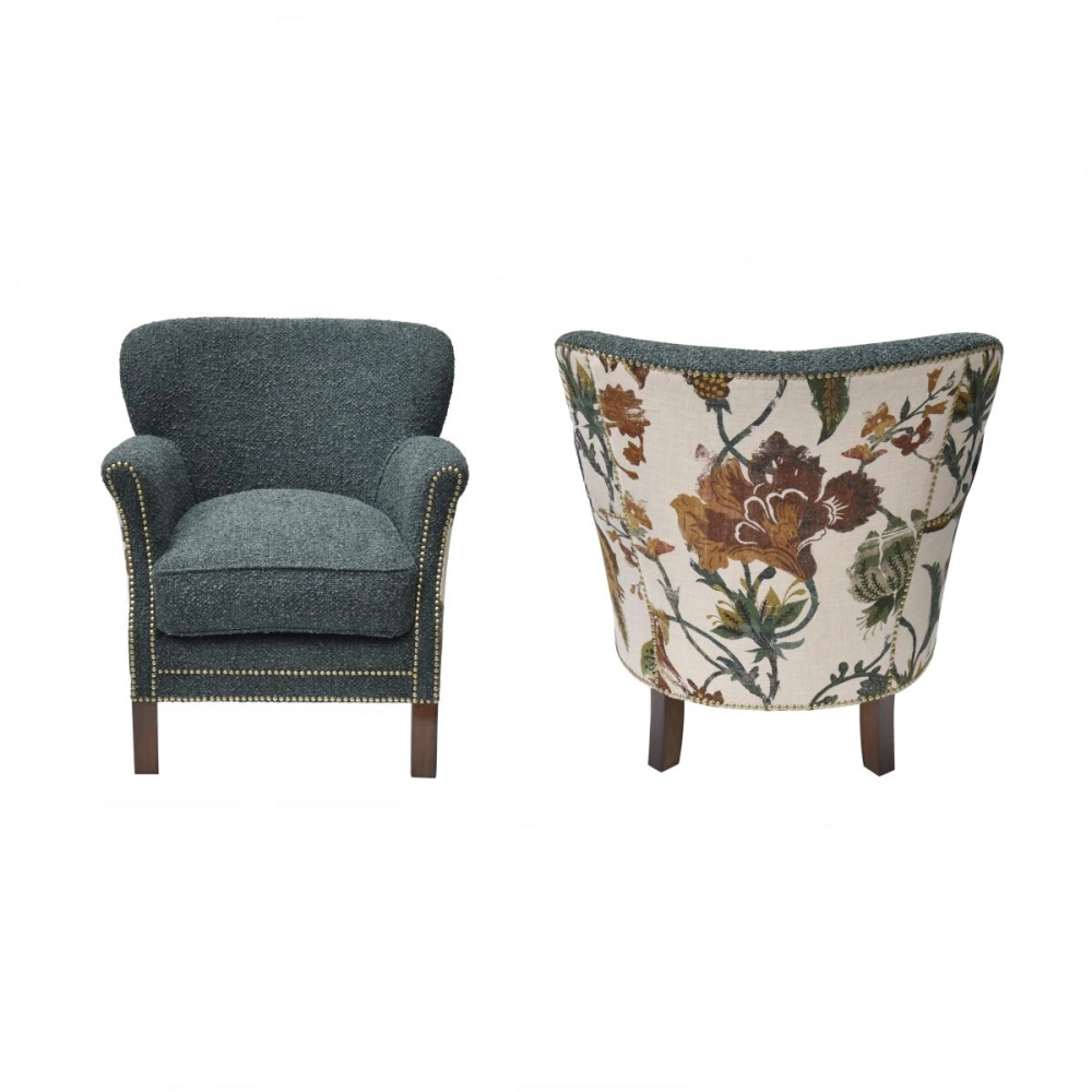 Poltrona Club Floral Soho Boucle Poltrona Club Floral Soho Boucle