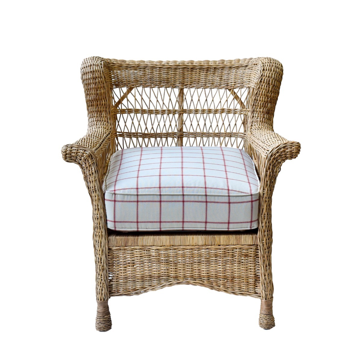 Poltrona Delmario Natural Xadrez Sturt - SKU 10700555