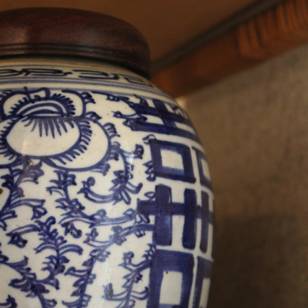 Potiche Azul Chinês I