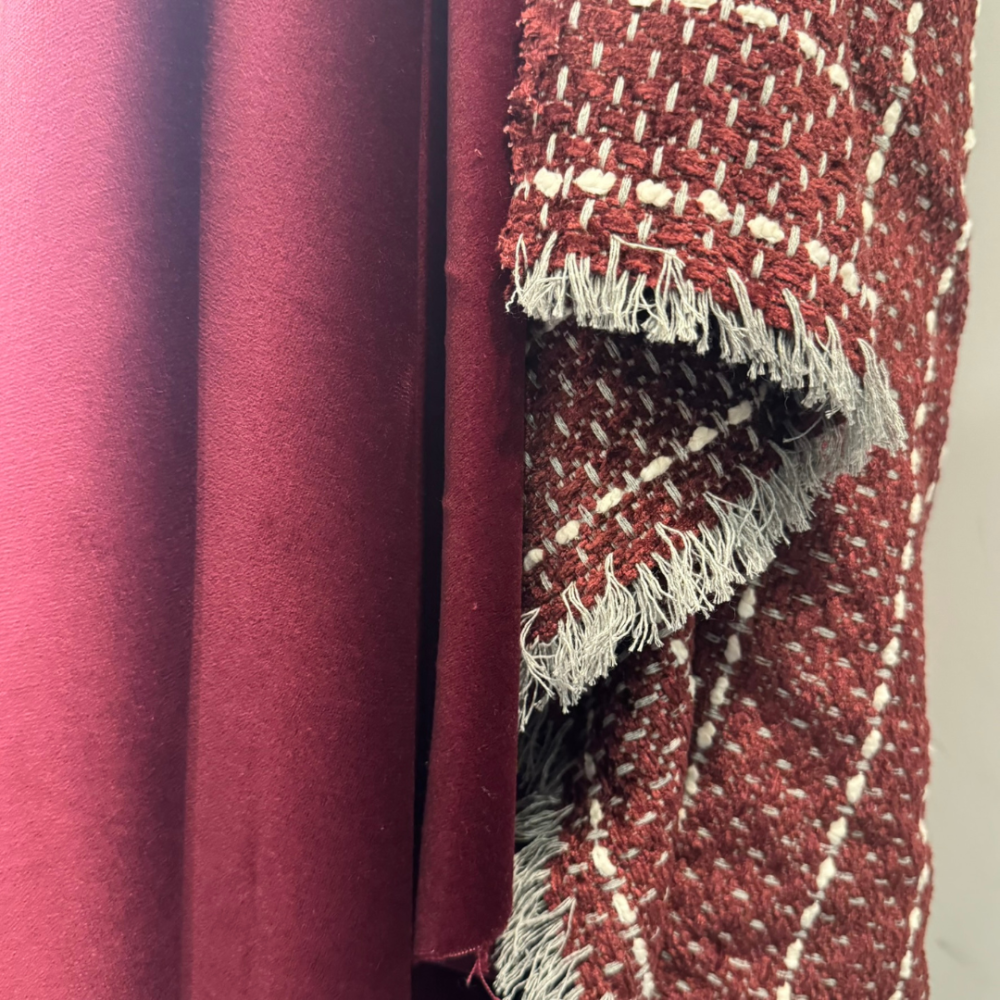 Tecido Bouclé Prisma Ameixa Tecido Bouclé Prisma Ameixa